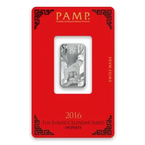 10g PAMP Silver Bar - Lunar Monkey (2)