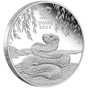 2025 1/2oz Australian Perth Mint Silver Lunar Series III: Year of the Snake (2)