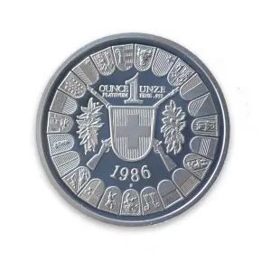 Any Year - Swiss 1oz Platinum Shooting Thaler