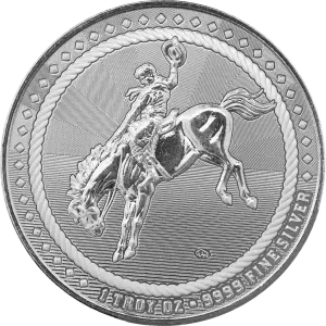 1 oz Cowboy - Buffalo Privy Silver Round (2)