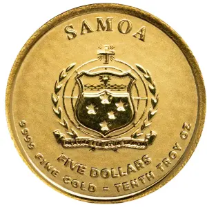 2025 1/10 oz Samoan - Commander Charlemagne Gold Coin (2)