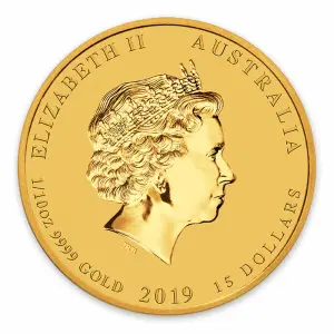2019 1/10oz  Australian Perth Mint Gold Lunar Year of the Pig
