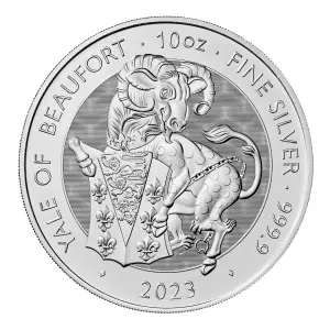 2023 10oz British The Royal Beast - Silver Yale Of Beaufort (4)