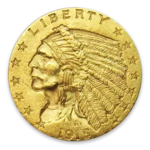 Indian $2.5 (1908 - 1929) - MS+