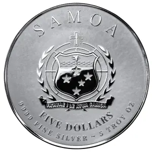 2026 5 oz Samoan - Commander Washington Silver Coin (2)