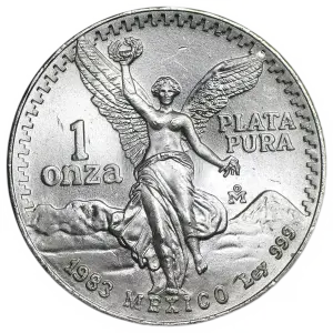 1983 Mexico 1 oz Silver libertad BU (In Capsule) (2)