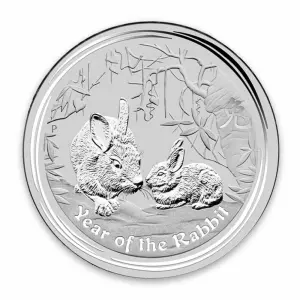 2011 1/2oz Australian Perth Mint Silver Lunar II: Year of the Rabbit (2)
