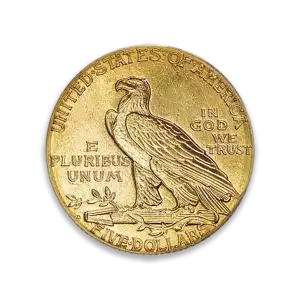 Indian $5 (1908 - 1929) - Circ