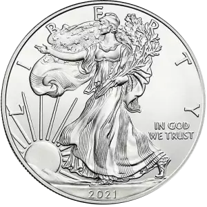 2021 1oz American Silver Eagle - Type 2 Reverse