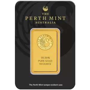 10oz Australian Perth Mint Gold bar - Minted