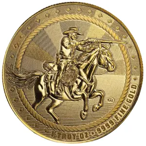 1oz Cowboy - Rifleman Gold Round (2)