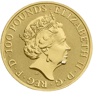 2021 1 oz Gold British Queen's Beasts - Series Completer (2)