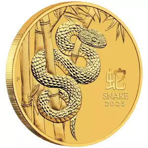 2025 1/20oz Australian Perth Mint Gold Lunar Series III: Year of the Snake (2)