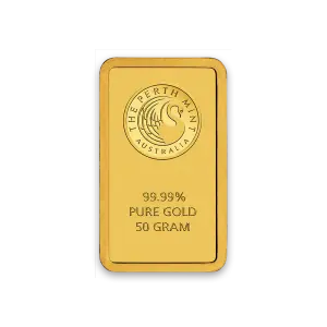 50 g Gold  Perth Mint Gold Bar (2)
