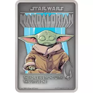 2022 1oz The Mandalorian - Grogu Silver Poster Coin (2)