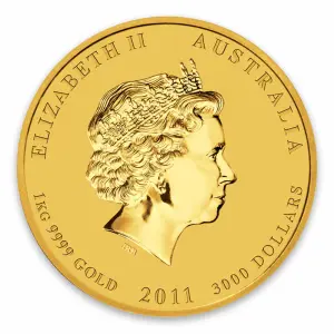 2011 1kg Australian Perth Mint Gold Lunar II: Year of the Rabbit (2)