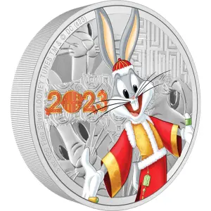 Looney Tunes - 2023 3oz Year of the Rabbit Bugs Bunny Silver Çoin (2)