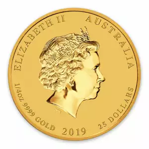 2019 1/4oz  Australian Perth Mint Gold Lunar Year of the Pig