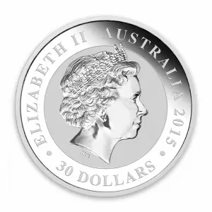 2015 1kg Australian Perth Mint Silver Kookaburra (2)