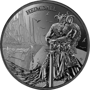 2025 1 oz Ragnarök: Heimdall Black Silver Coin (2)