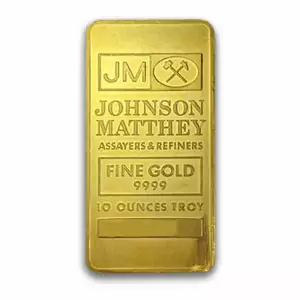 10oz Johnson Matthey Gold Bar