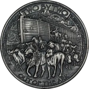 1 oz Silver Round - Noahs Ark (Antique) (2)
