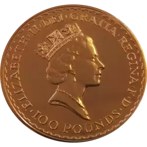 Any Year 1oz British Gold Britannia - 22k (1987-2012)