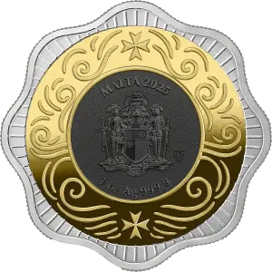 2025 1 oz Malta Maltese Ox BU High Relief Silver Coin (2)