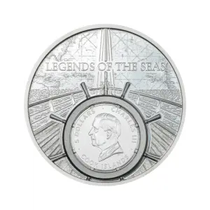 2026 1 oz Legends of The Seas - Santa Maria Colorized Silver Coin (2)