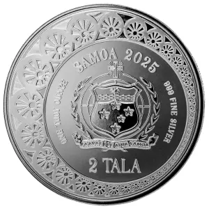 2025 1 oz Samoan - Mermaid & Pearl Silver Coin (2)