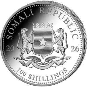 2026 1 oz Somalia Silver Elephant Coin (2)