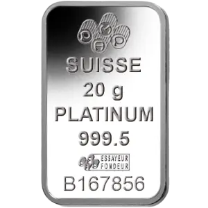20g PAMP Platinum Bar - Fortuna