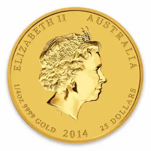 2014 1/4oz Australian Perth Mint Gold Lunar II: Year of the Horse (2)