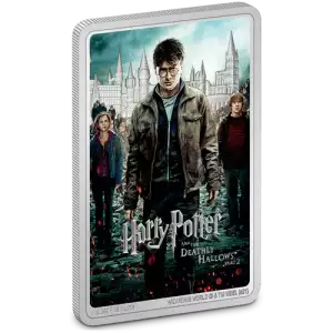 HARRY POTTER- 1oz Movie Poster Harry Potter And The Deathly Hallows part 2 Silver Coin (2)
