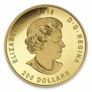 2016 1oz Canadian Roaring Grizzly Bear - 99999