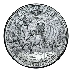 2020 Frontiers 1 oz Silver Round - Westward Ho (2)