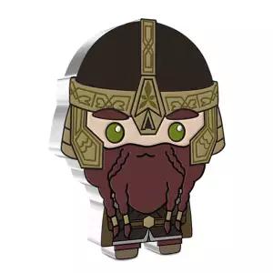 THE LORD OF THE RINGS - 2021 1oz Gimli  Silver Chinbi Coin (2)