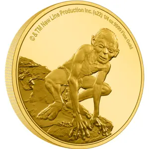 THE LORD OF THE RINGS - 2022 1/4oz Gollum Gold Coin (2)