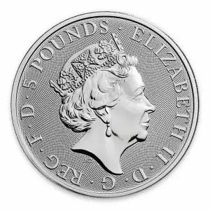 2019 2oz Silver Britain Queen's Beast: The Yale of Beaufort