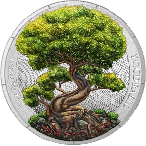 2025 1 oz Mythical Forest: Yggdrasil Summer Silver Coin (2)