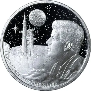1 oz Apollo Moon Landing - Silver Round (2)