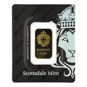 Scottsdale Mint 10g Gold Lion Bar in Certilock (2)