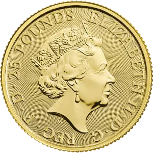 2019 1/4oz Britain Queen's Beast: The Falcon of the Plantagenets (2)