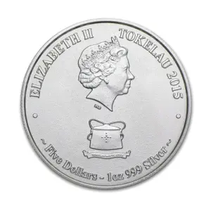 2015 1 oz Tokelau Silver Great White Shark Coin (2)