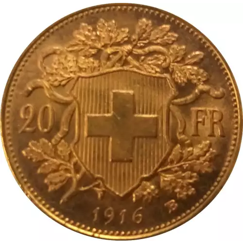 SWITZERLAND Gold 20 FRANCS